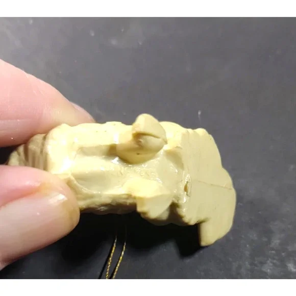 Vintage White Person Cat Plastic Christmas Ornament Blue Eyes - Picture 5 of 7